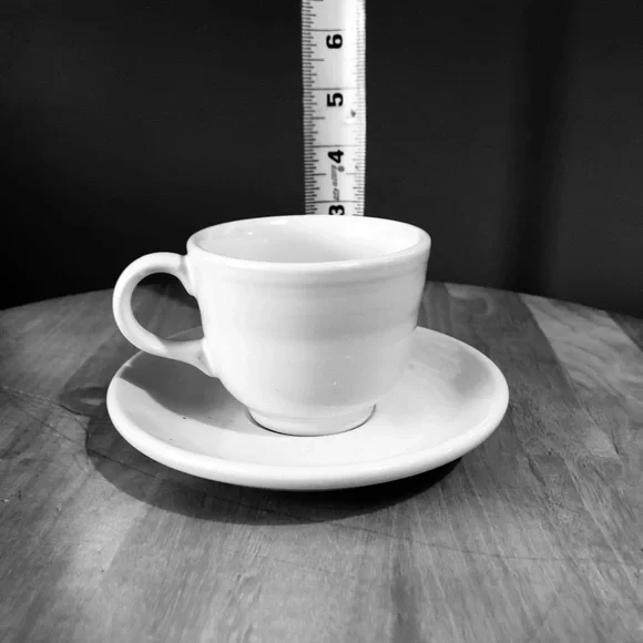 Fiestaware Cup & Saucer - BLACK - 6 oz cup - Picture 3 of 4